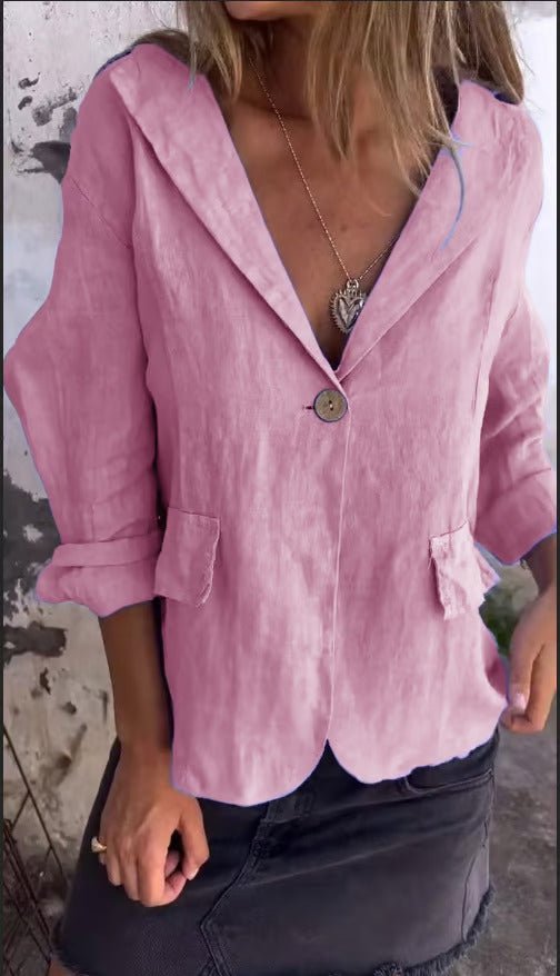 Clara | Minimalist and Versatile Linen Blazer