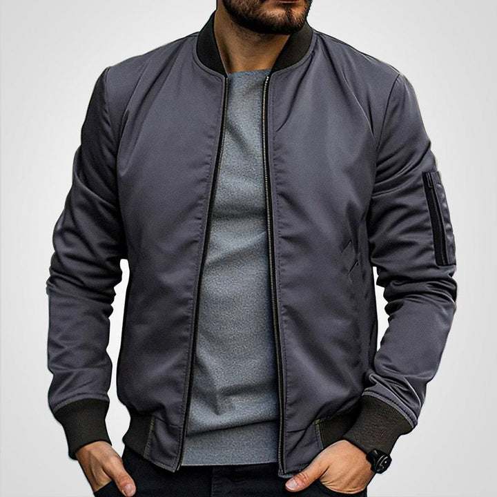 Thomas | Classic Men’s Bomber Jacket with Lightweight Transitional Comfort