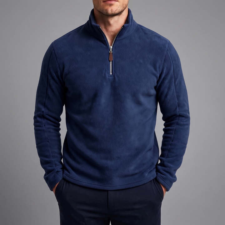 Hollingworth | Fleece Pullover – Bequemer Quarter Zip für Männer