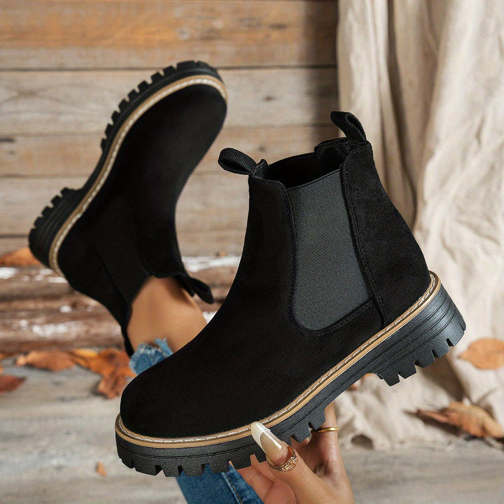 Yvonne | Moderne Und Elegante Chelsea-Plateau-Stiefeletten