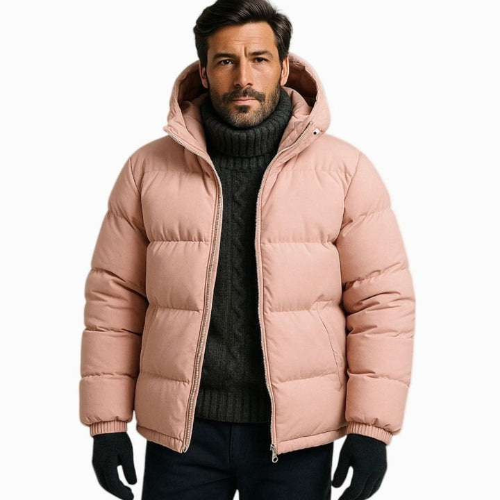 Aiden | Kapuzen Pufferjacke für Herren – Gemütliche Steppoptik