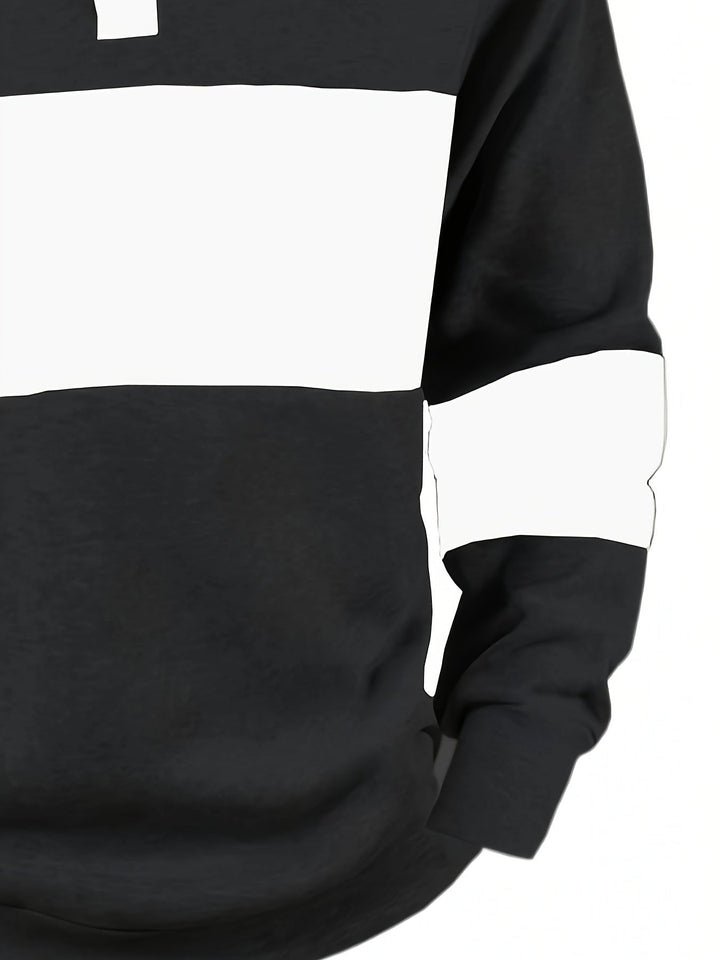 Grayson | Colour-Block Langarm Polo-Shirt