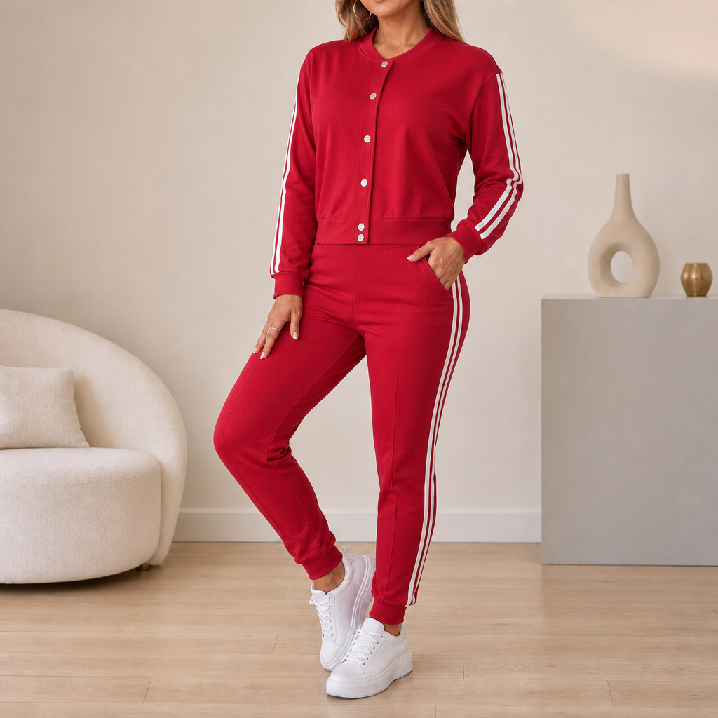 Wearbella | 3-teiliger Set – Kurzjacke, Tanktop und Jogginghose