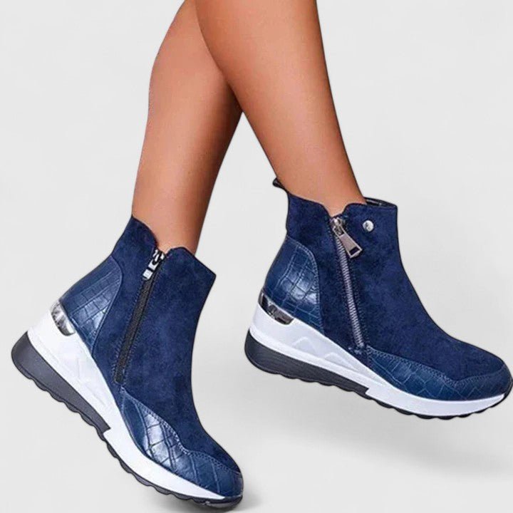 Charlotte | Orthopedic and Stylish Wedge-Heel Ankle Boots