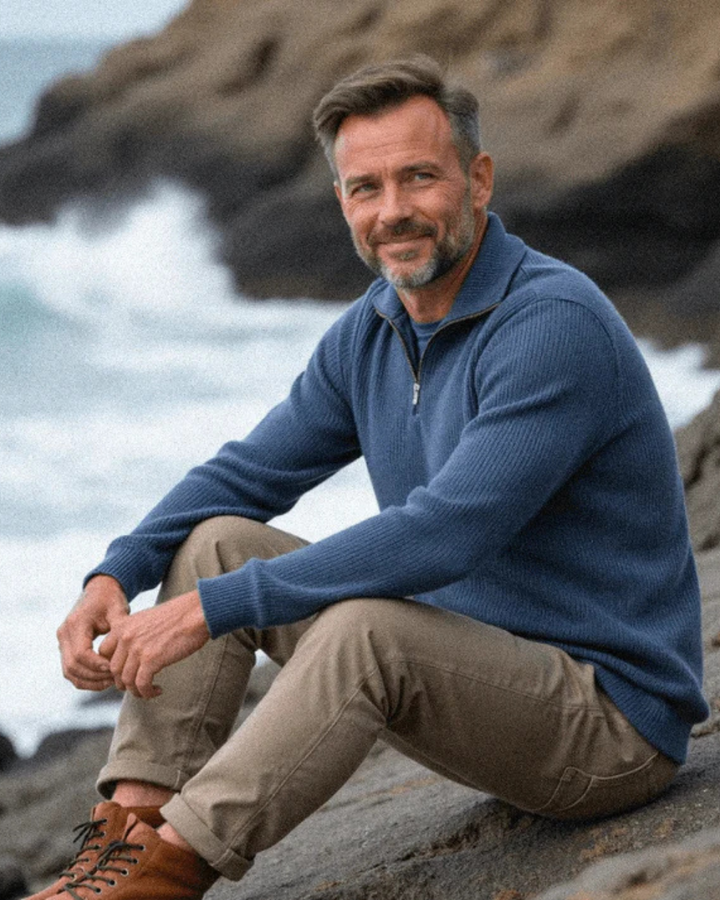 Dario | Zip Sweater – Moderner Stil für Männer