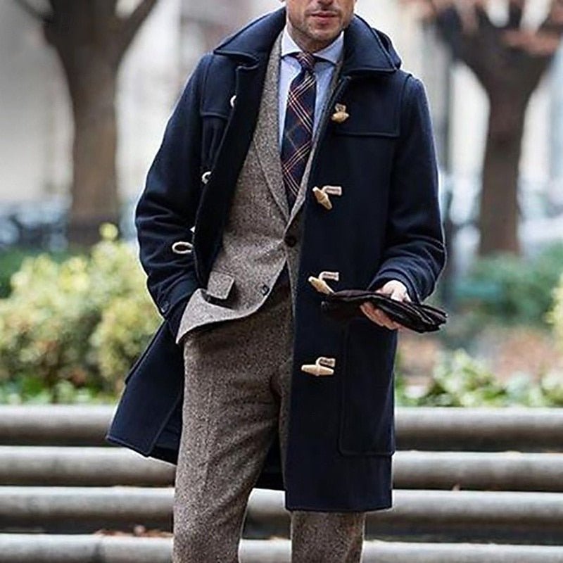 Fletcher | Hooded Toggle Overcoat – Classic Tailoring for Men