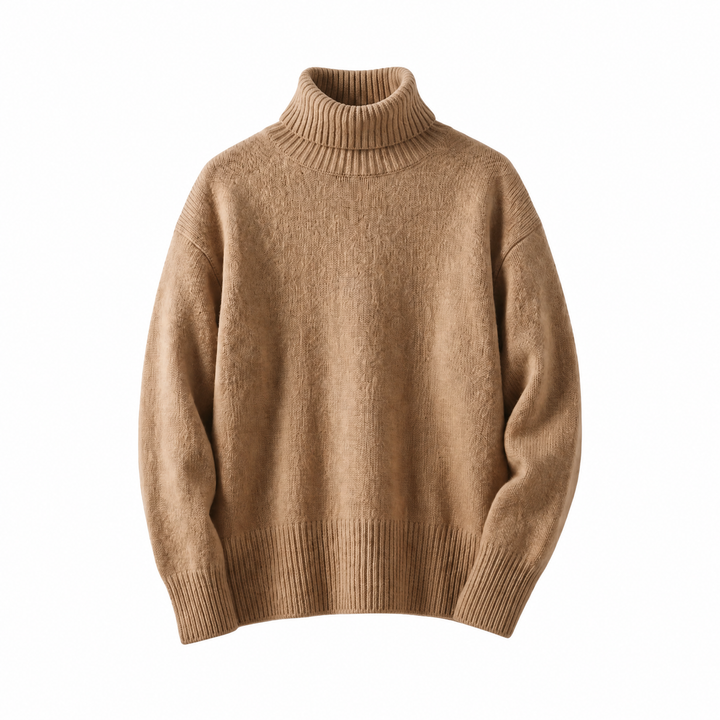 AURORA | Cashmere Turtleneck Sweater – Relaxed Oversized Style