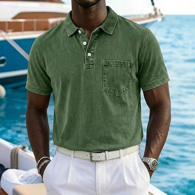 Vincent | Vintage-Washed Polo Shirt – Klassischer Look für Männer