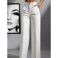 Mila | Elegant high-waisted straight-leg trousers with a relaxed fit