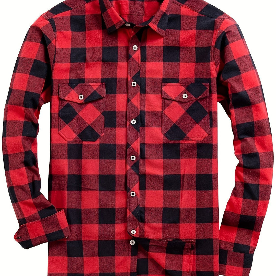 Miles | Flannel Shirt – Classic Checked Style for Men
