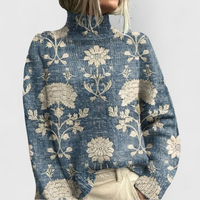 Elizabeth | Cozy Women's Knit Sweater with Nature Motif