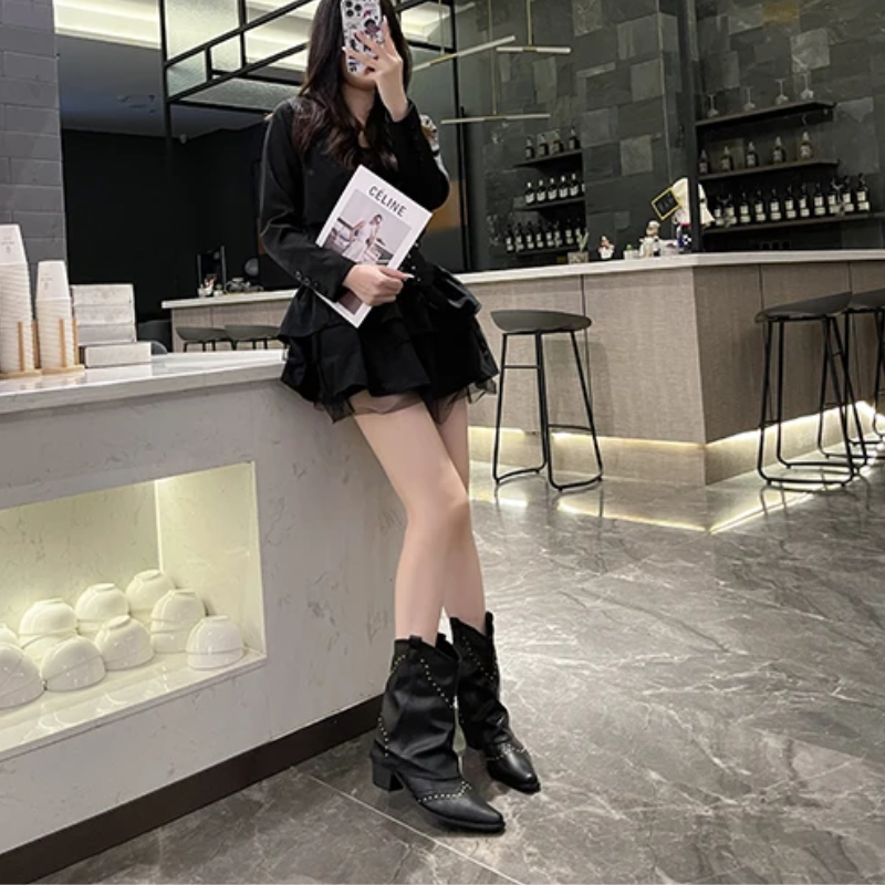 Valentina | Striking Western Boots with Studs for Women