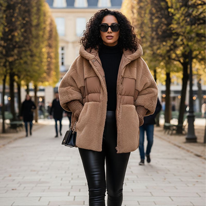 Cozevia | Oversized Quilted Hooded Jacket für Damen