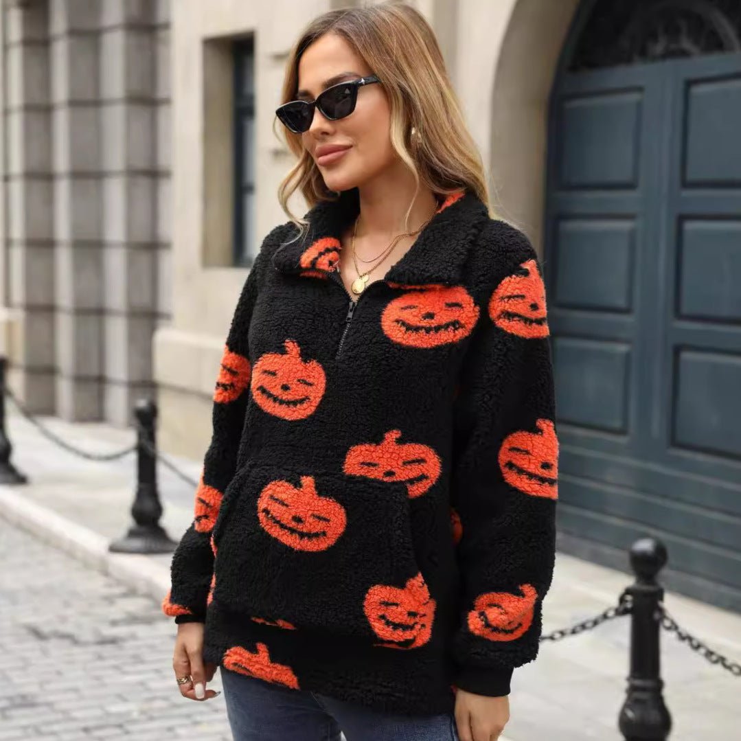 Dreem | Plush Pullover – Fun Halloween Design for Women