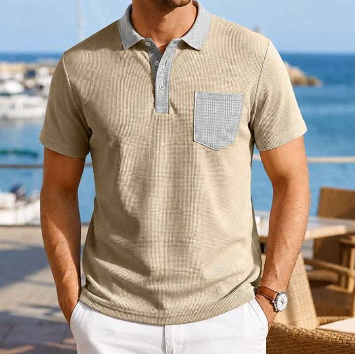 Harrison | Polo-Shirt mit Kontrasttasche für Herren