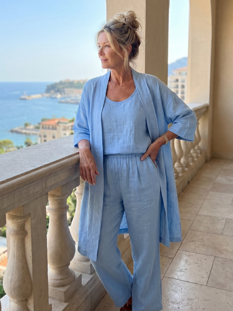 Yael | Three Piece Relaxed Pant Set – Leichter Komfort für Damen