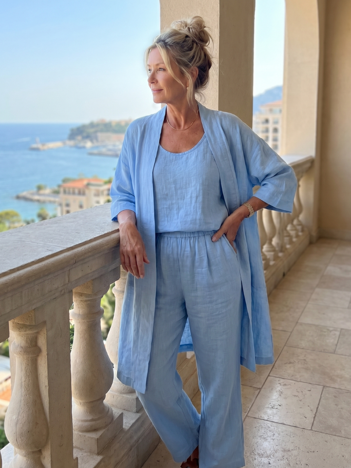 Yael | Three Piece Relaxed Pant Set – Leichter Komfort für Damen