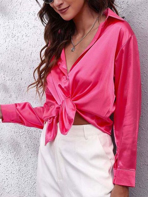 Liora | Seidenhemd – Elegantes Langarmdesign für Frauen