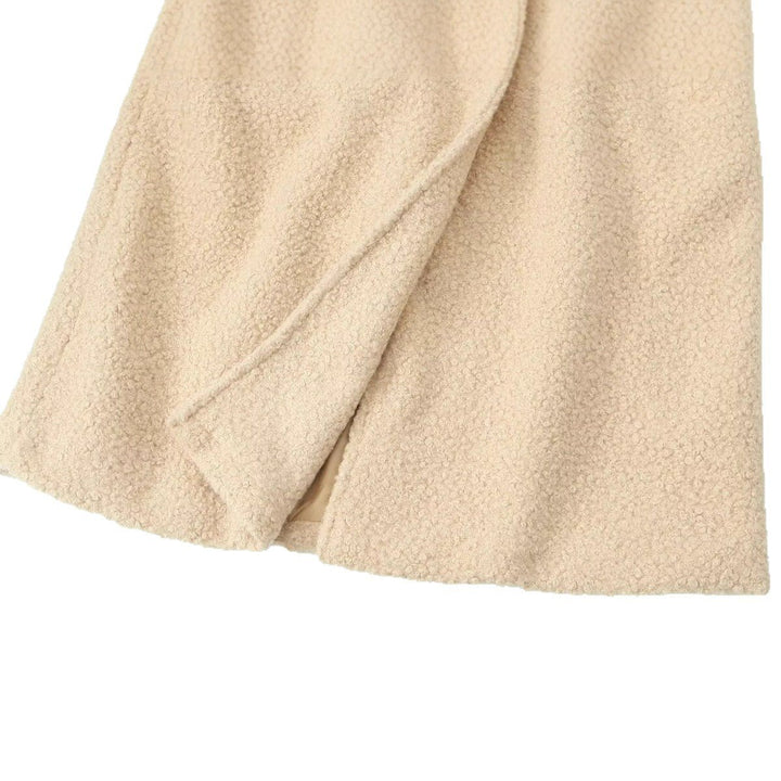 Drune | Langer Teddy-Mantel – Warm und Modern für Damen
