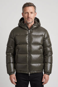 Leon | Modern Men's Hooded Puffer Jacket for Fall and Winter