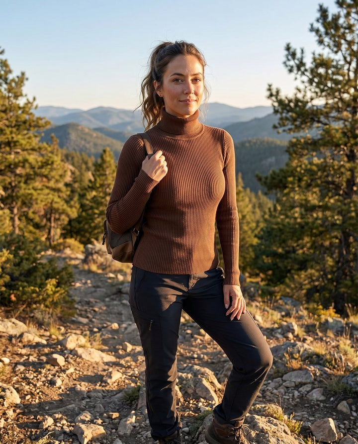 Marie | Rollkragenpullover – Feines Rippdesign für Damen
