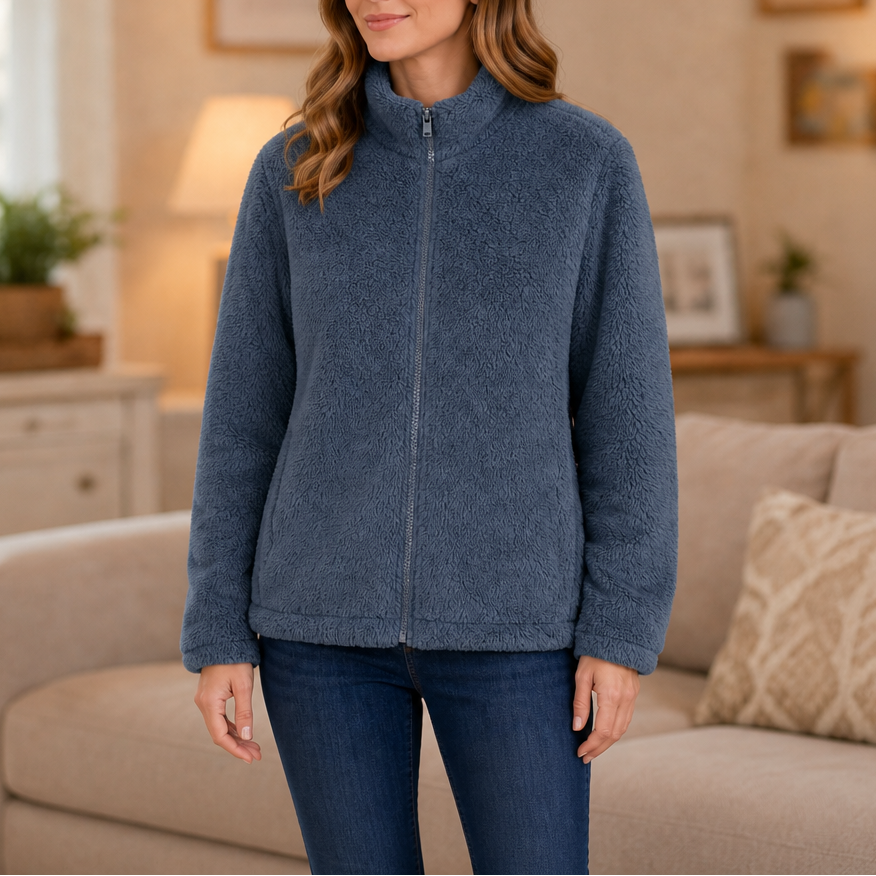 Velora | Fleecejacke mit Stehkragen – Weich und Warm für Frauen