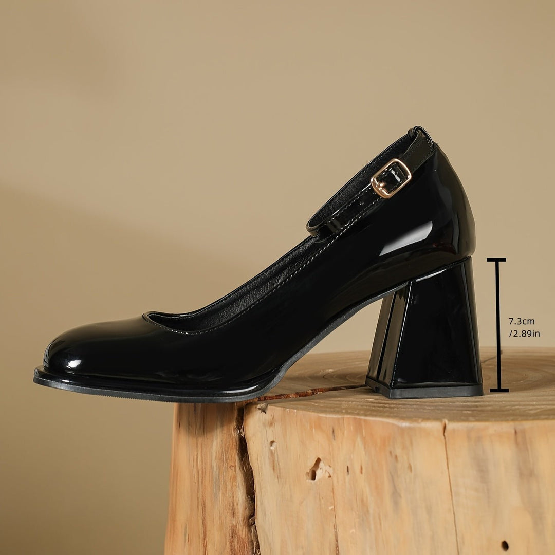 Celeste | Klassische Hochglanz-Patent-Absatzschuhe