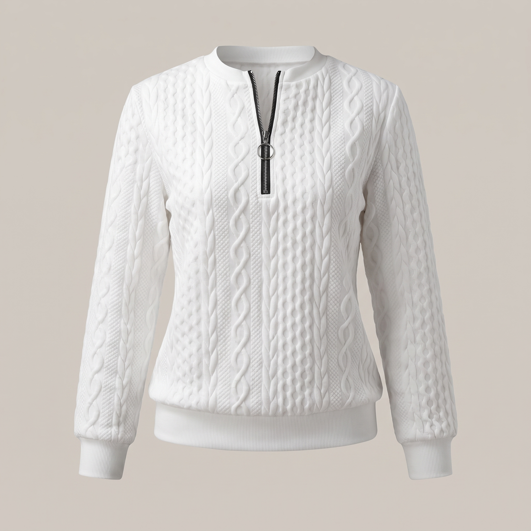 Amy | Zipper Sweater – Cozy and Stylish Design for Women