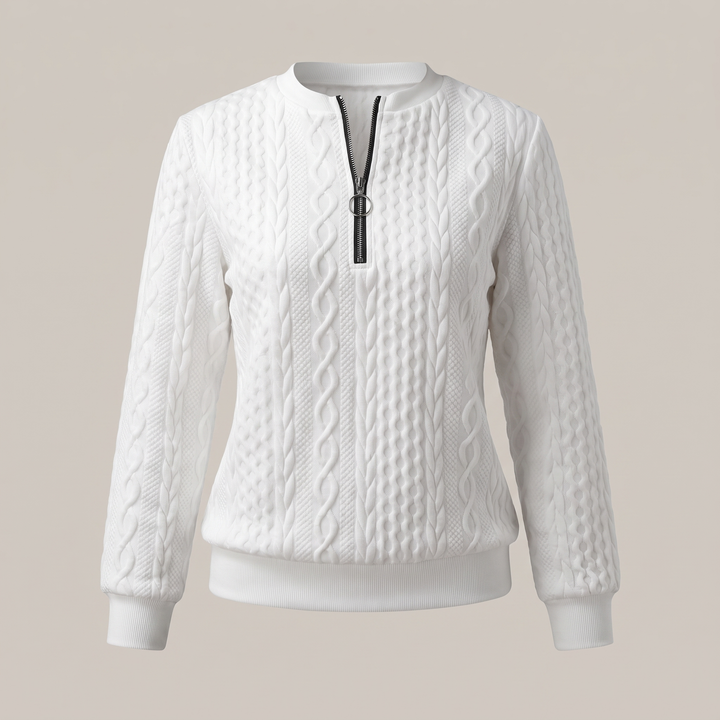 Amy | Zipper Sweater – Cozy and Stylish Design for Women