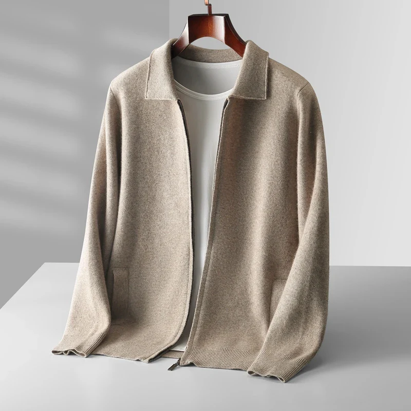 David | Modern and Elegant Men's Cardigan with Zipper