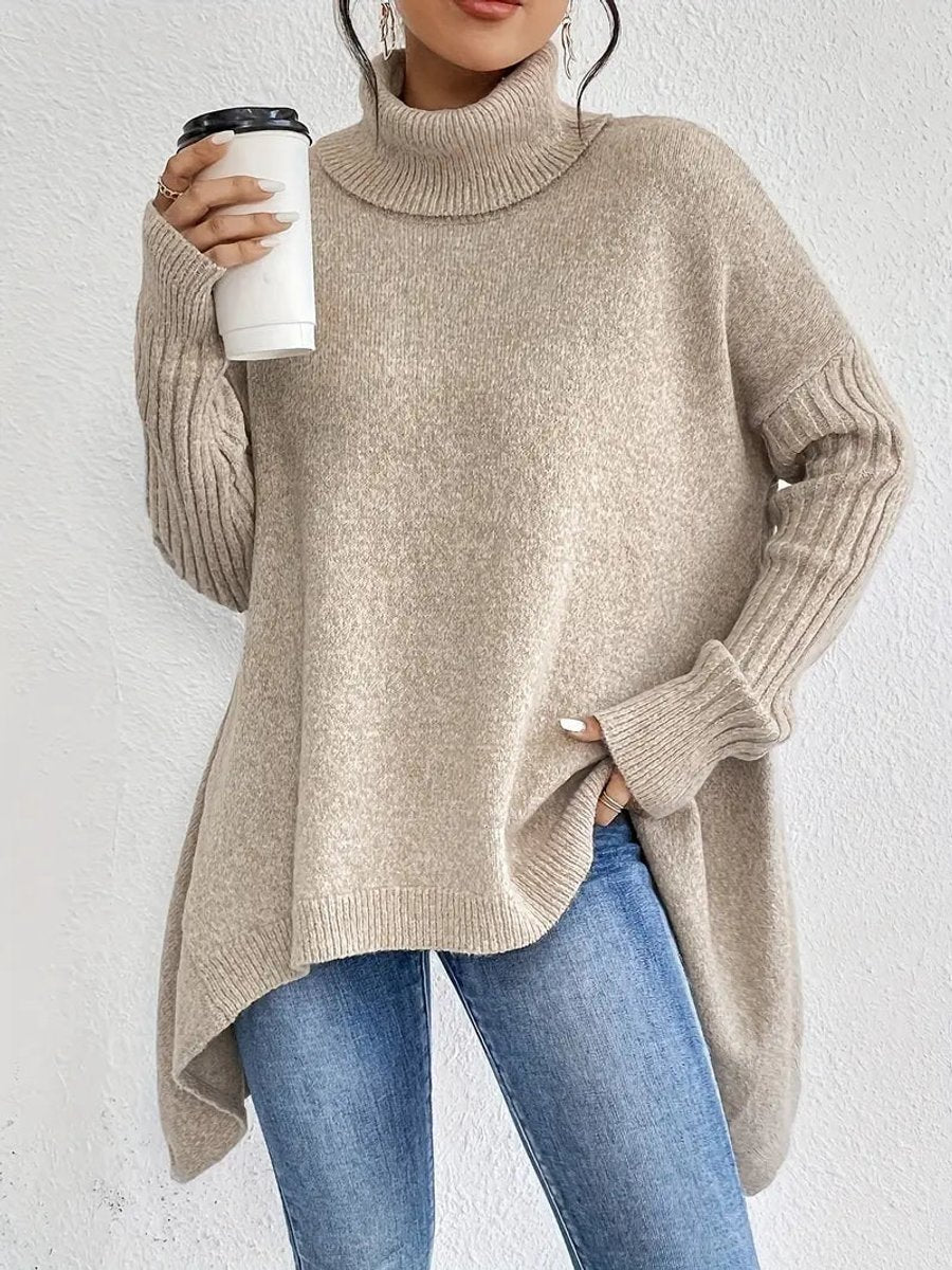 Greta | Oversized Turtleneck Sweater für Damen – Bequem und Stylisch
