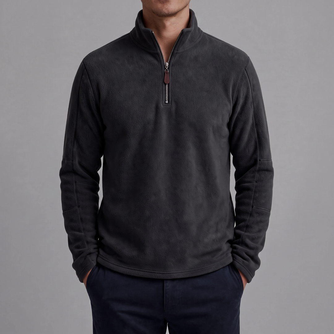 Hollingworth | Fleece Pullover – Bequemer Quarter Zip für Männer