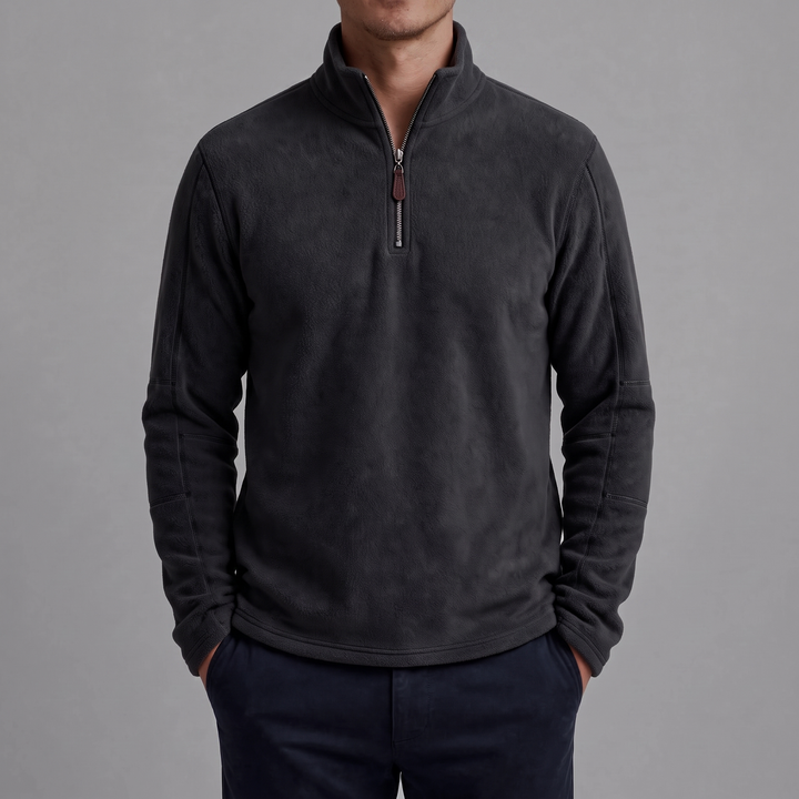 Hollingworth | Fleece Pullover – Bequemer Quarter Zip für Männer
