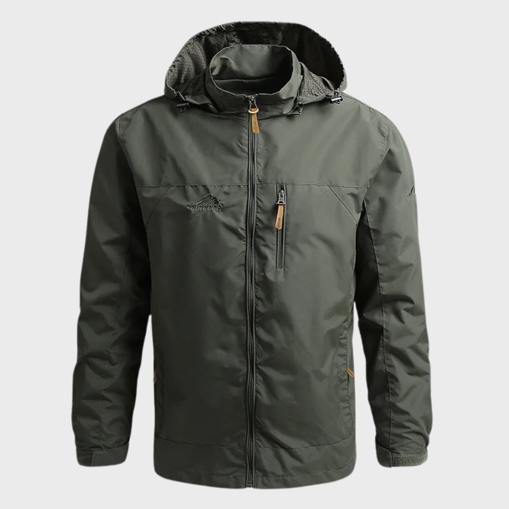Luca | Wasserdichte Jacke mit hohem Kragen – Bequemer Lässig Stil für Männer