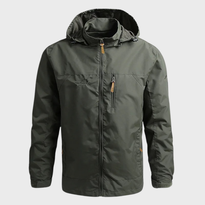 Luca | Wasserdichte Jacke mit hohem Kragen – Bequemer Lässig Stil für Männer
