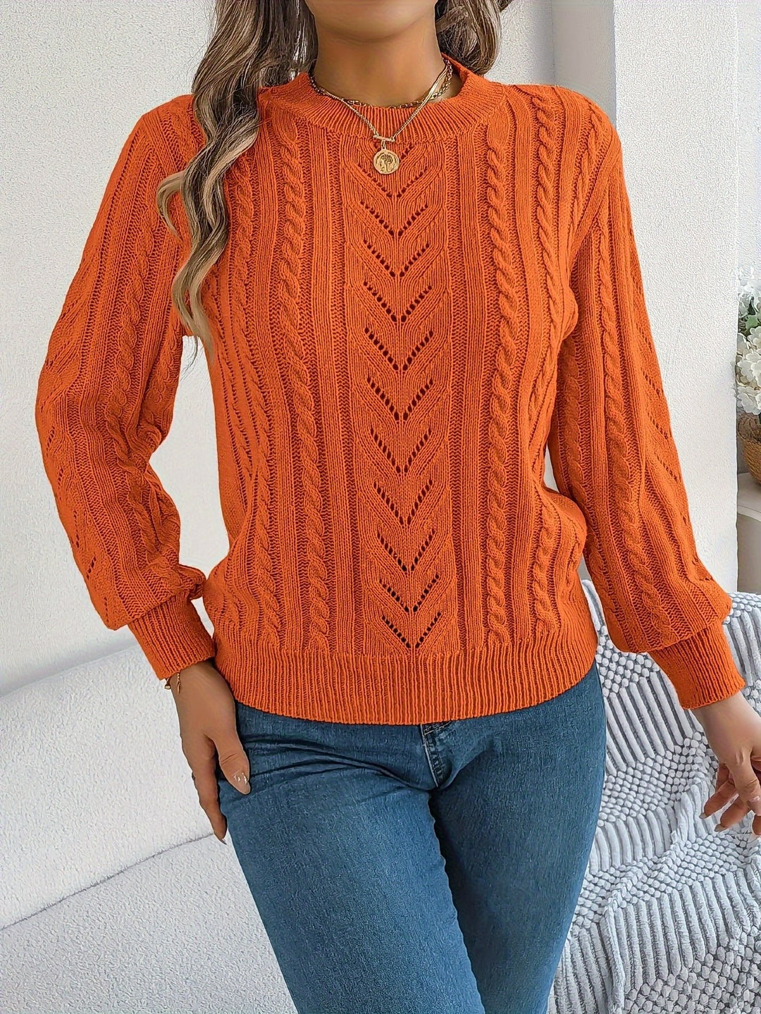 Blythe | Strickpullover mit Kabelmuster