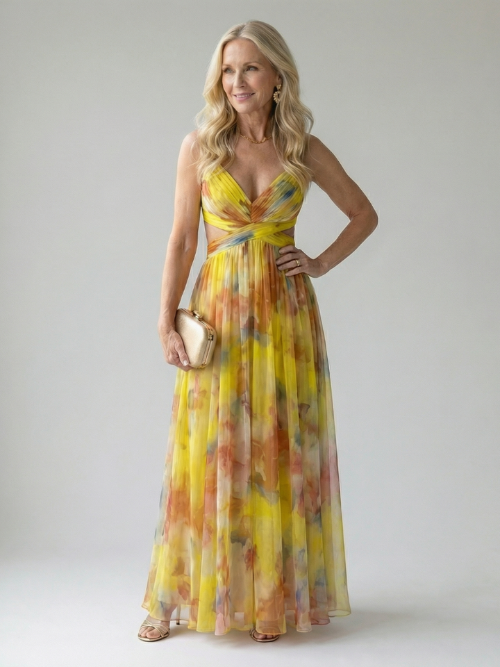 Isel | Maxi Kleid – Leichtes Wickeldesign für Frauen