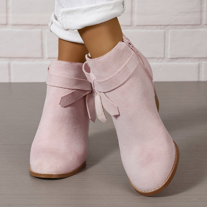 Lea | Elegant and Modern Ankle Boots with Bow Detail