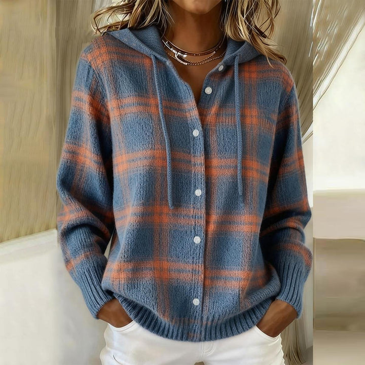 Karo | Button-Up Hoodie Pullover for Women