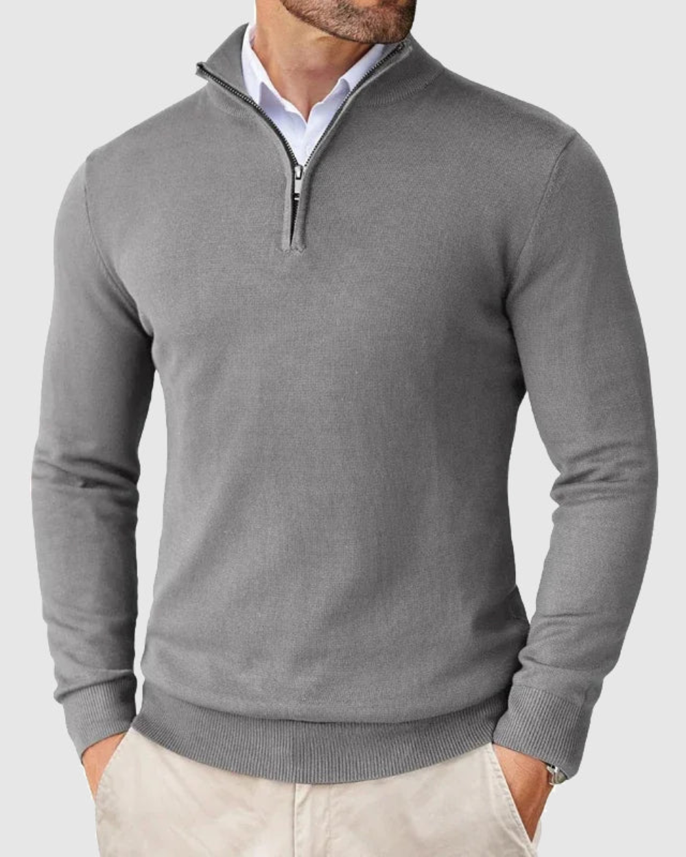 Romeo | Zip Sweater – Eleganter, bequemer Stil für Männer