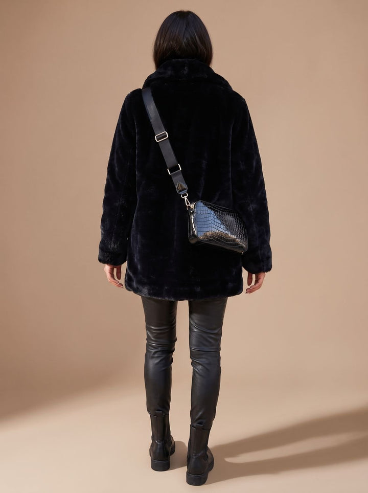 Luisa | Kunstfellmantel – Langer Teddyjacke für Damen