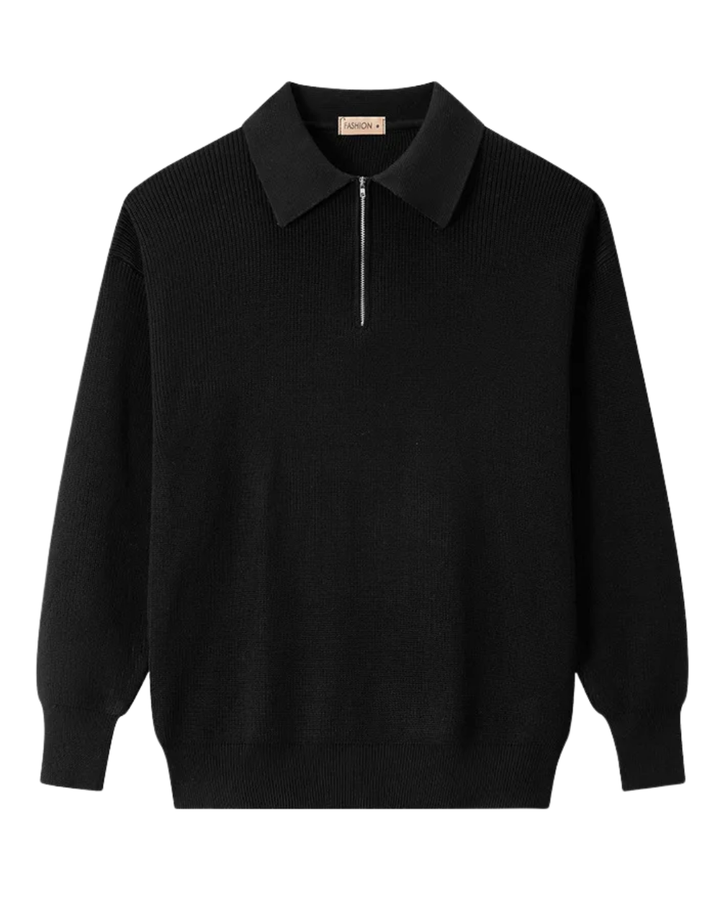 Klaus | Strickpullover mit Reißverschluss – Eleganter Stil für Männer