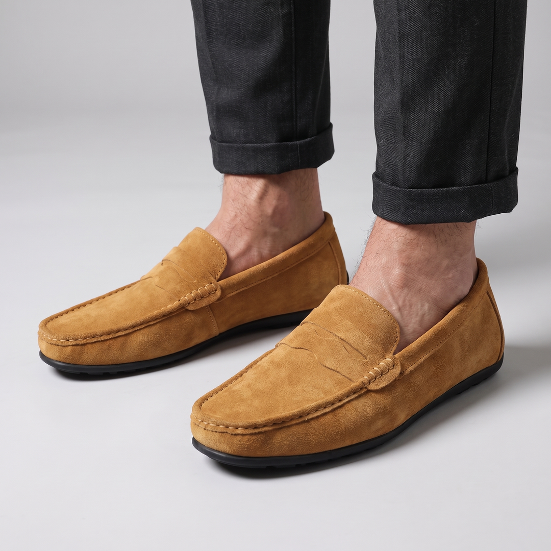 Verona | Suede Loafers – Eleganter Slip-On Stil für Männer