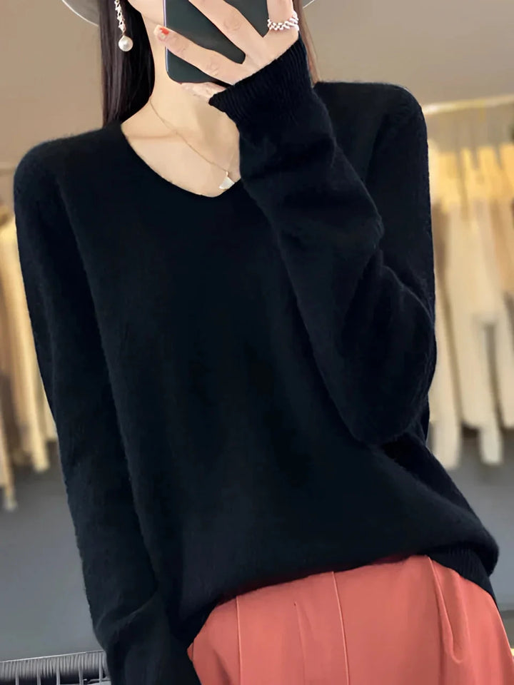 Isabella | Cashmere Sweater – Luxuriöser V-Ausschnitt für Frauen