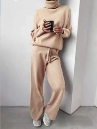 Elena | Elegant and Cozy Two-Piece Set with Turtleneck