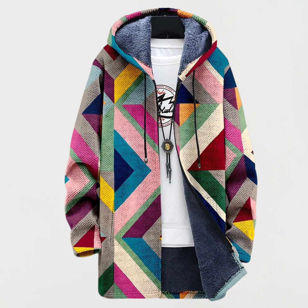 Zara | Geometrischer Kunst Hoodie – Moderner, Lässiger Stil