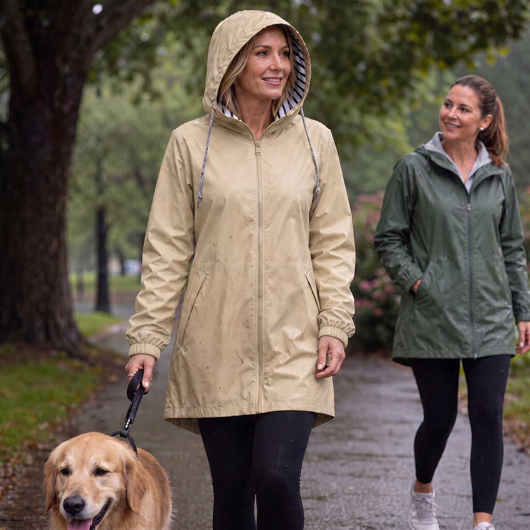 Rainfell | Wasserabweisende Kapuzen-Regenjacke