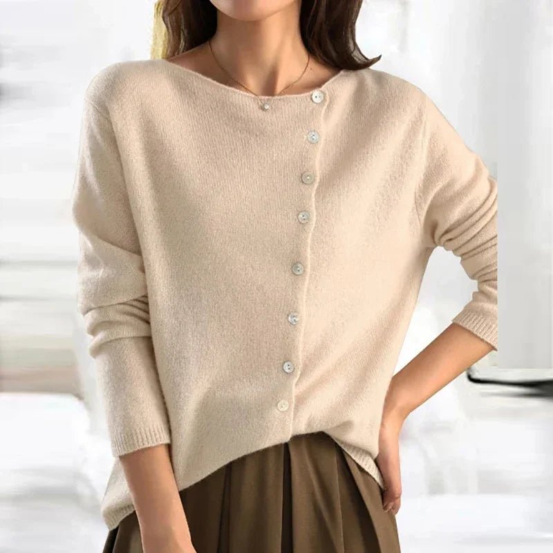 Ginevra | Strickpullover mit eleganten Knopfdetails für Damen