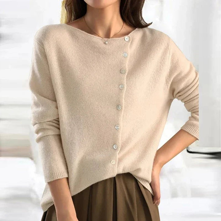 Ginevra | Strickpullover mit eleganten Knopfdetails für Damen