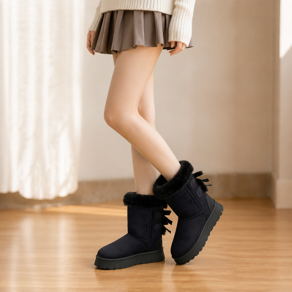 Bowelle | Plush-Lined Platform Winter Boots für Damen